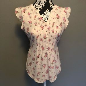 🔥ModCloth Expert In Your Zeal Button-Up Top Roses